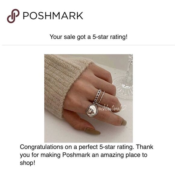 ✨Chloetina Two 925 Sterling Silver Open Adjustable Ring Set - Picture 9 of 9